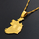 Ireland Map Pendant Necklace