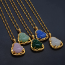 Jade Stone Buddha Pendant Necklace