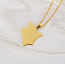Kenya Map Pendant Necklace