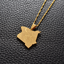 Kenya Map Pendant Necklace