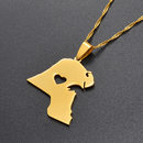 Kuwait Map Pendant Necklace