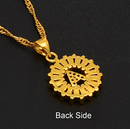 Initial Round Pendant Necklace