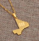 Mali Map Pendant Necklace