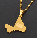 Mali Map Pendant Necklace