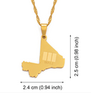 Mali Map Pendant Necklace