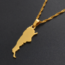 Argentina Map Pendant Necklace