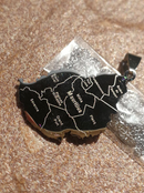 Mauritius Map with Cities Pendant Necklace