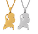 Netherlands Map Pendant Necklace