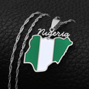 Nigeria Map Pendant Necklace