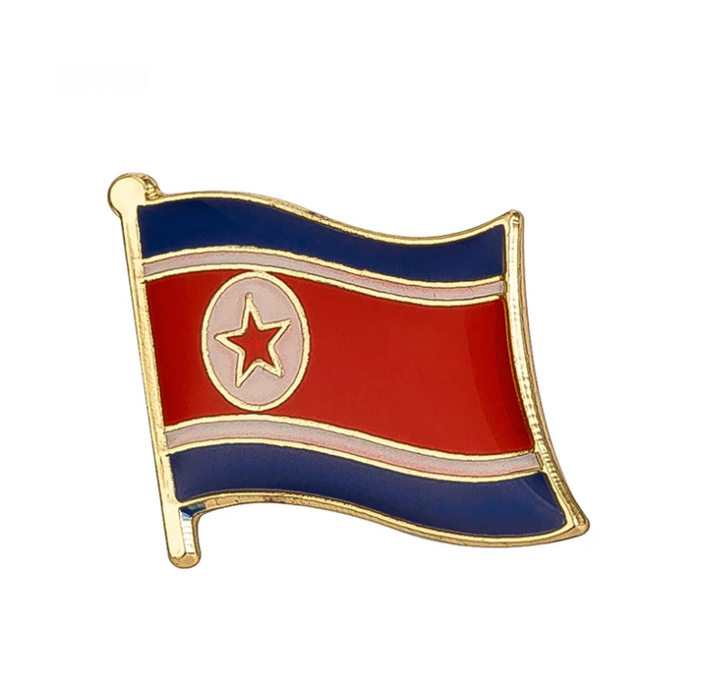 North Korea Flag Lapel Pin