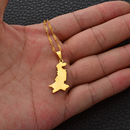 Pakistan Map Small Pendant Necklace