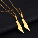 Palestine Map Pendant Necklace