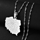 Poland Pendant Necklace with Cities
