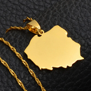 Poland Map Pendant Necklace