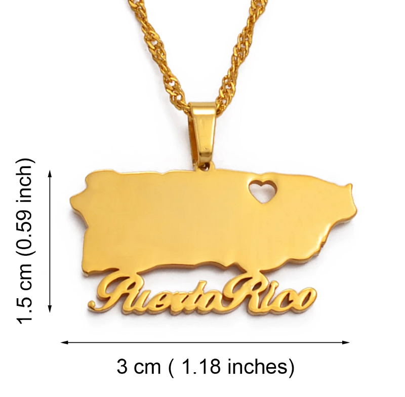 Puerto Rico Pendant Necklace