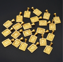 Initial Rectangle Pendant Necklace