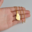 Saint Vincent Map Pendant Necklace with Cities