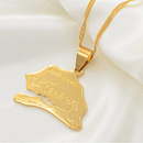 Senegal Map Pendant Necklace