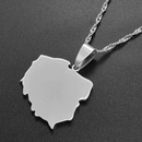 Poland Map Pendant Necklace