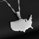 United States Map Necklace