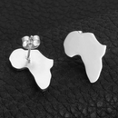 Africa Map Stud Earrings