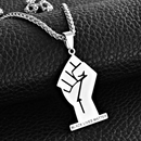 Black Lives Matter Raised Fist Necklace