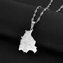 Bolivia Map Pendant Necklace