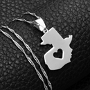 Guatemala Map Pendant Necklace
