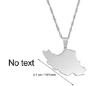 Iran Map Pendant Necklace