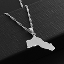 Kurdistan Map Pendant Necklace