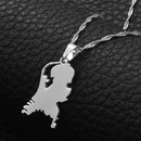 Netherlands Map Pendant Necklace