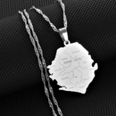 Sierra Leone Map with Cities Pendant Necklace