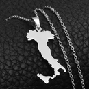 Italy Map Pendant Necklace