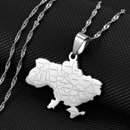 Ukraine Pendant Necklace With Cities