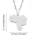 Venezuela Map Pendant Necklace