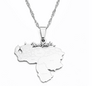 Venezuela Map Pendant Necklace