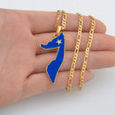 Somalia Map Pendant Necklace