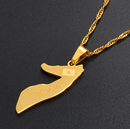Somalia Map Pendant Necklace