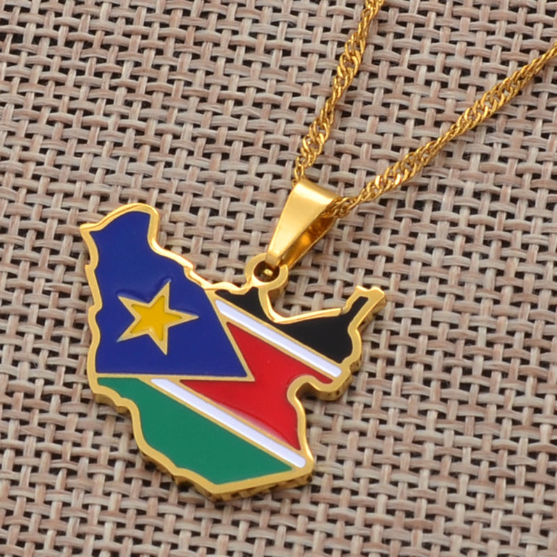 South Sudan pendant necklace