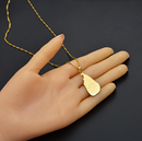 Sri Lanka Map Pendant Necklace