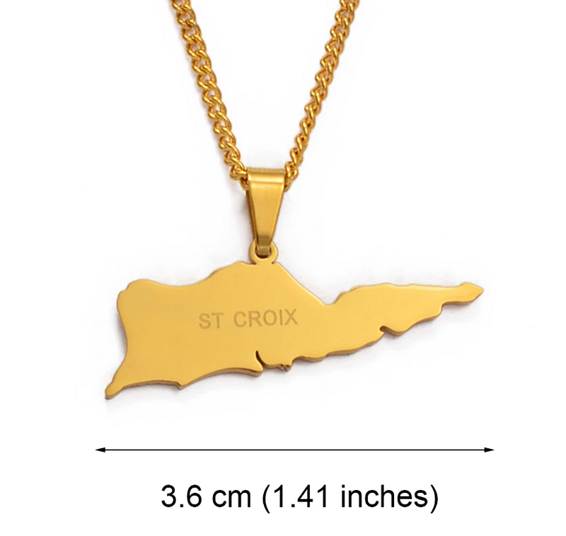 Saint Croix U.S. Virgin Islands Pendant Necklace