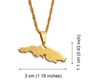 Saint Thomas V.I U.S. Virgin Islands Map Pendant Necklace