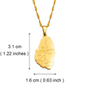 Saint Vincent Map Pendant Necklace with Cities