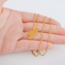 Syria Map Pendant Necklace