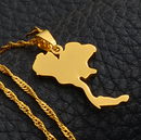Thailand Map Pendant Necklace