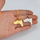 Tigray Map Pendant Necklace