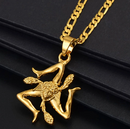 Italy Trinacria Pendant Necklace