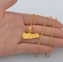 Turkey Map Pendant Necklace