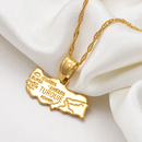 Turkey Map Pendant Necklace