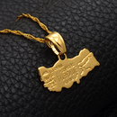 Turkey Map Pendant Necklace